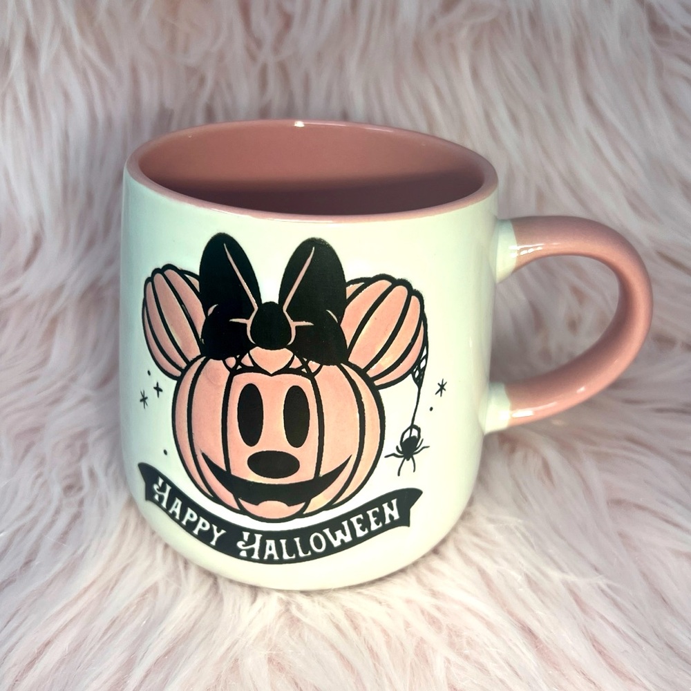 Disney Minnie Mouse Pink Pumpkin Halloween Mug 2024 edition